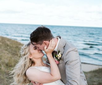 Bröllopsfotografering vid kusten